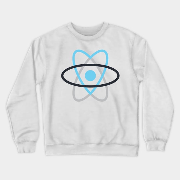 React.js Logo Crewneck Sweatshirt by hipstuff